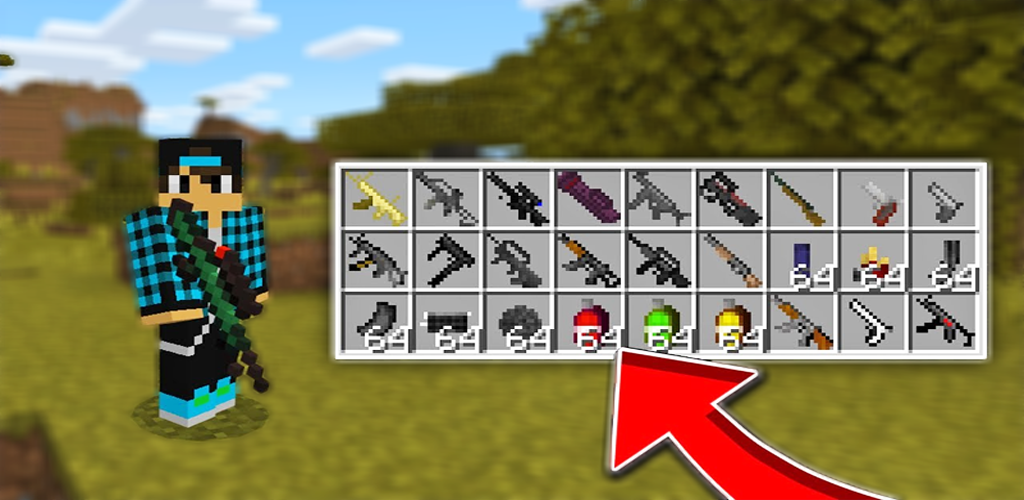 Mods : Modern Guns Mod for Minecraft PE