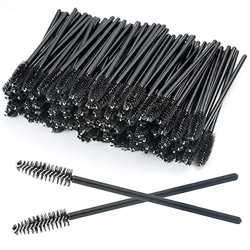 ZWOOS 100PCS Disposable Eyelash Mascara Brushes?Makeup Brush Mascara Wands Eye Lash Eyebrow Applicator Cosmetic for Eyelash Extensions