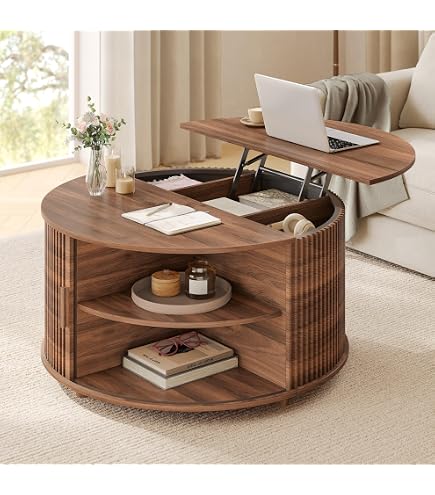 Amazon.com: Round Lift Top Coffee Table, 34.6