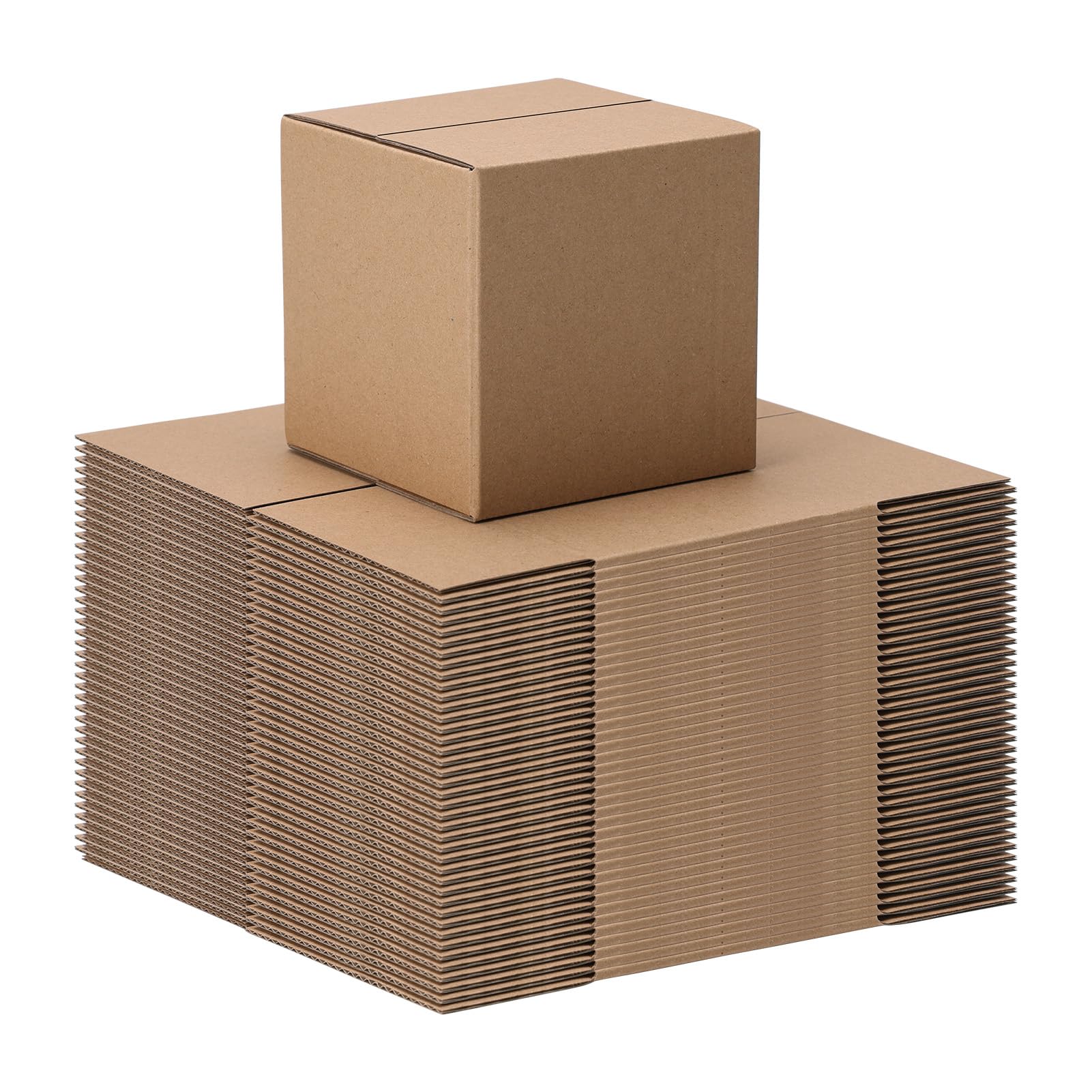 Photo 1 of 4x4x4 Shipping Boxes Set of 40, Brown Kraft Corrugated Cardboard Small Boxes Mailers for Packaging(10.2x10.2x10.2 cm)