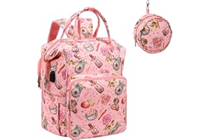 KOKNIT crochet bag,knitting bagBackpack and Tote Bag Storage Bag ，Large capacityYarn Storage Organizer Travel Crochet Bag Women Carrying Crochet Accessories Knitting Needles Crochet