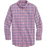 Vineyard Vines Boys Boys' Flannel Plaid Whale Shirt