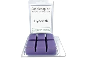 Candlecopia Hyacinth Strongly Scented Hand Poured Vegan Wax Melts, 12 Scented Wax Cubes, 6.4 Ounces in 2 x 6-Packs