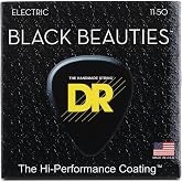 DR Strings Black Beauties Electric Guitar Strings - .011-.050 Heavy