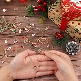 SANNIX 110Pcs Christmas Enamel Charms Gold Jewelry Making Kit view 4
