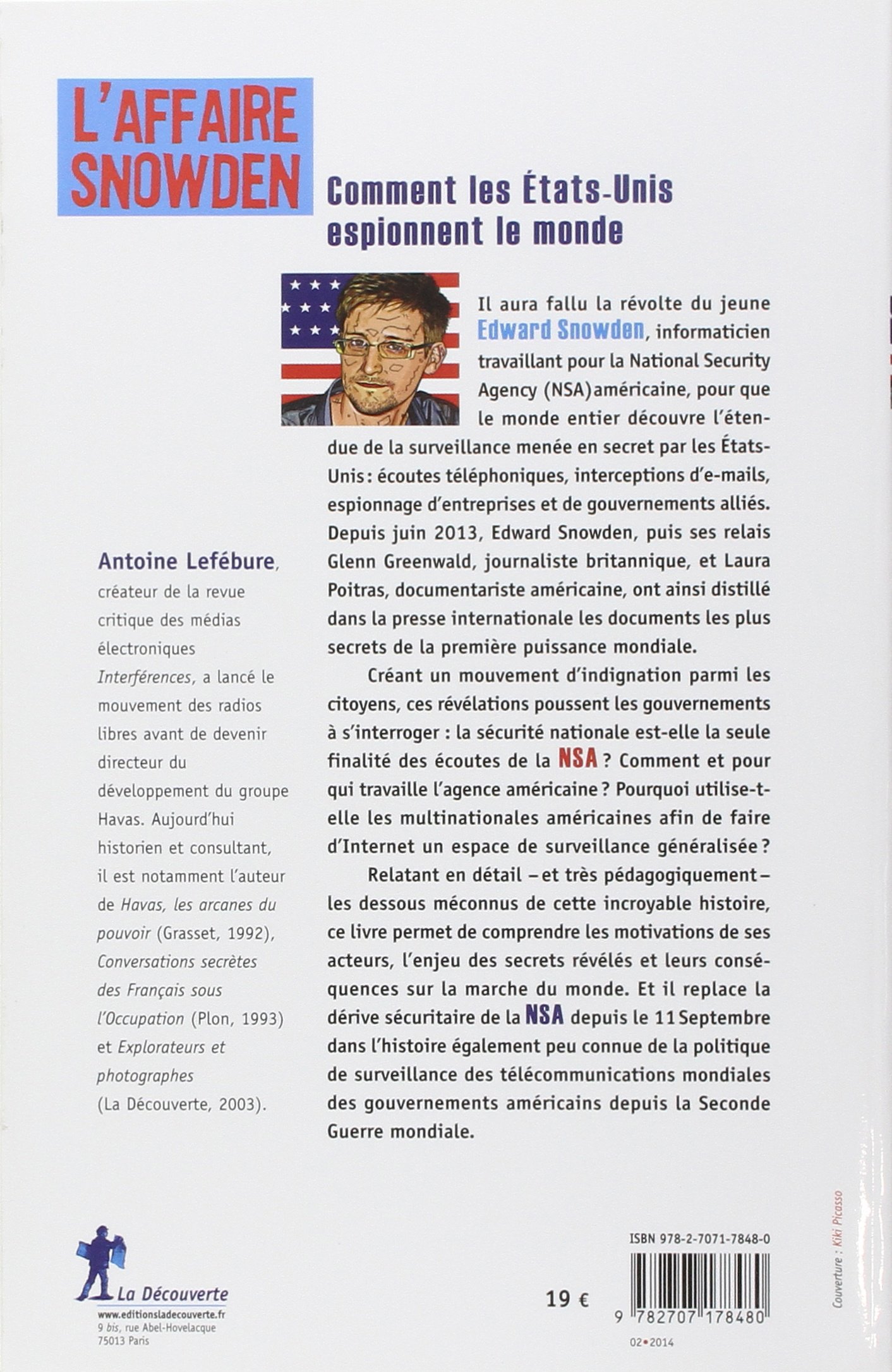 Amazon Fr L Affaire Snowden Lefebure Antoine Livres