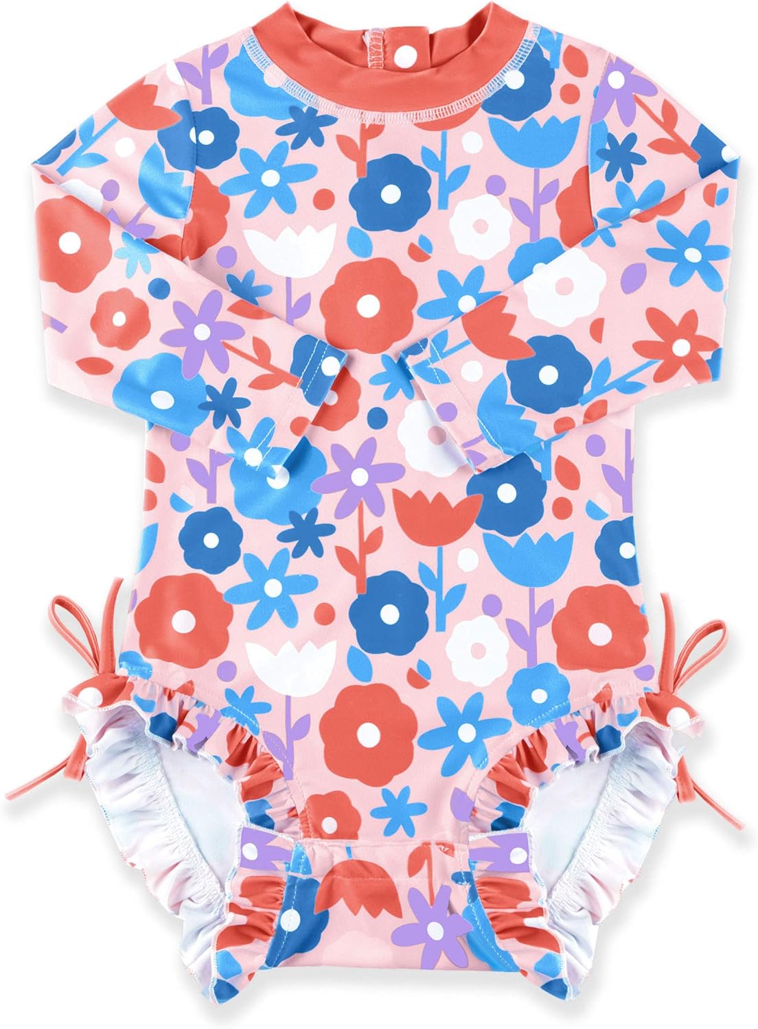 baby girl sun protection swimsuit