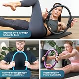 Beenax Pilates Ring Double Handle Exercise Circle Fitness Ring 12/14 in view 2