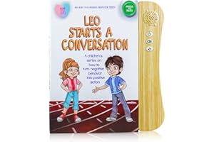 Big Heart Toys Leo Starts a Conversation Sound Book for Kids | Montessori Autism Sensory Books | Builds Social Skills, Emotional Learning & Communication | Neurodivergent Children's Sound Books
