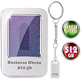 USB Flash Drive Mini | 512 GB Memory Stick | USB 2.0 Flash Drive | Metal Casing | Portable Thumb Drive | Lightweight with Large Capacity | Reliable and Stable Storage Capacity | Supports All OS |