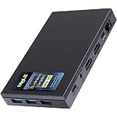MeLE Business Grade Quieter 4C Fanless Mini PC N150 (up to 3.6GHz) 16G 512G | 4C/4T 3.6GHz | 16GB RAM + 512GB SSD | Triple 4K@60Hz | USB-C PD3.0 | Dual band Wi-Fi | for Business Office Astrophotography