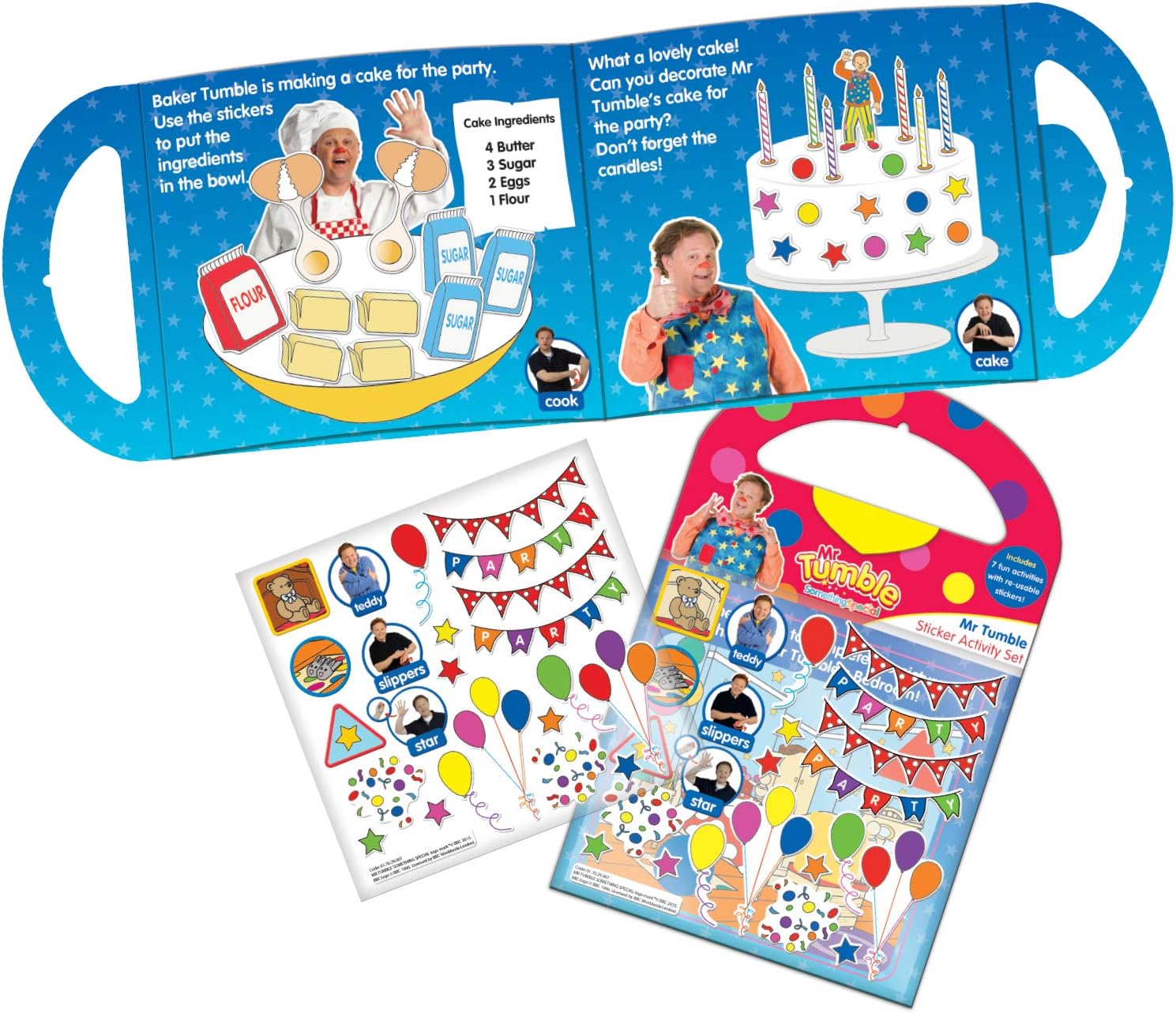 Paper Projects 01.70.29.007 CBeebies Mr Tumble Sticker Scene, Various