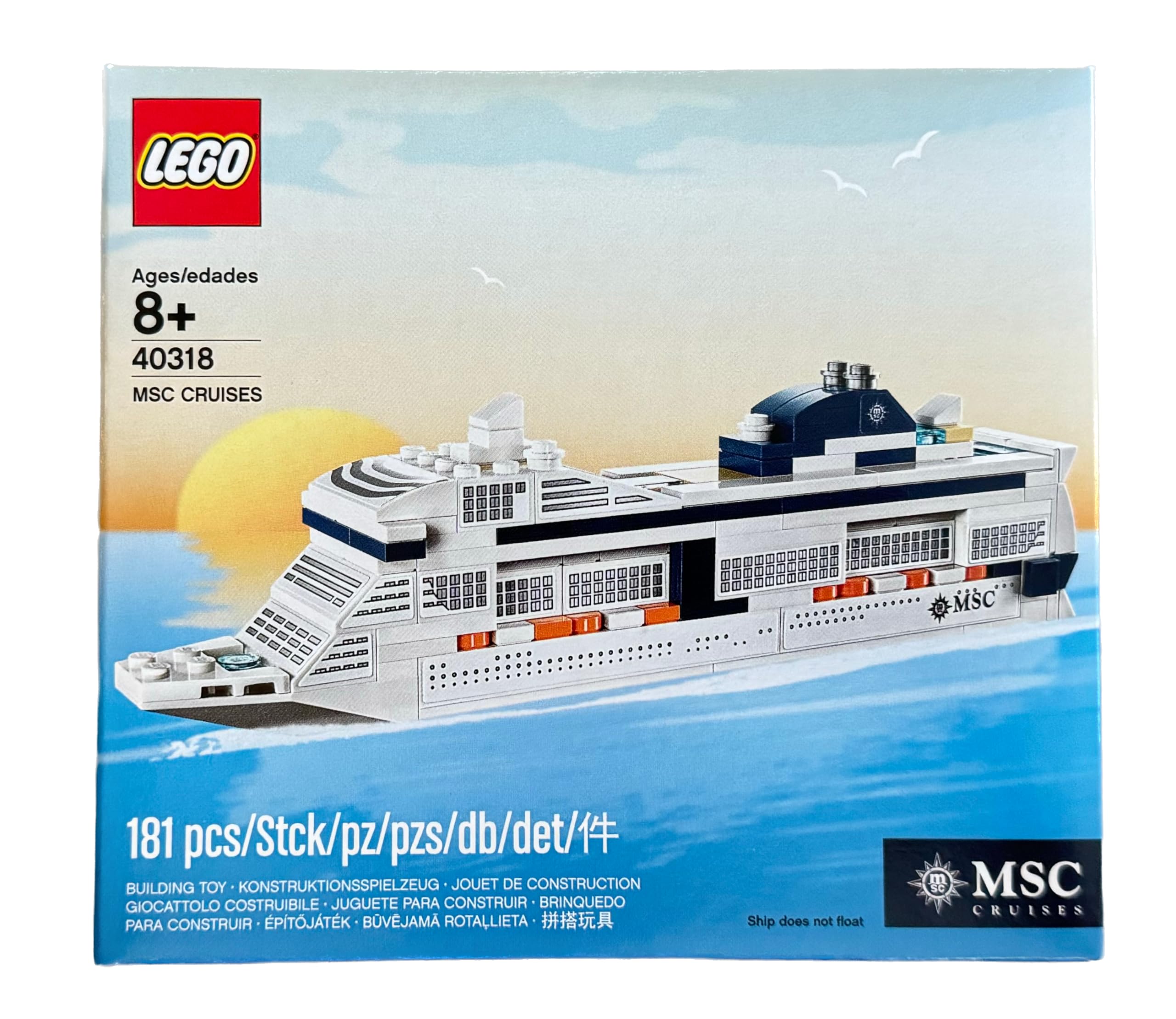 LEGO System Item 40318 MSC Cruises Limited Edition Cruise