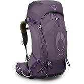 Osprey Aura AG 50L Women's Backpacking Backpack, Purple WM-L | hiking pack, camping gear, overnight trail pack, Purple color, WM-L size
