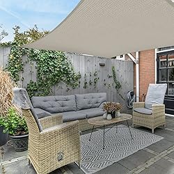 AsterOutdoor Sun Shade Sail Rectangle 12' x 16' UV