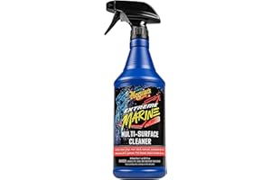 MEGUIAR'S Meguiar’s Extreme Marine Multi-Surface Cleaner M180332 - Pro Multi-Surface Cleaner for RV and Marine Detailing, Removes Dirt Grime & Stains from Vinyl, Gel Coat, Non Skid, Carpet and More, 32 Oz Spray