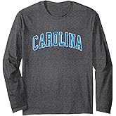 Carolina - Throwback Design Print - Classic Long Sleeve T-Shirt