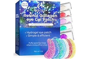 MEOLY Under Eye Mask for Wrinkles, Puffy Eyes, Dark Circles, Eye Bags, Natural Collagen Eye Gels Pads, Under Eye Mask Patches for Beauty & Personal Care 14 Patches
