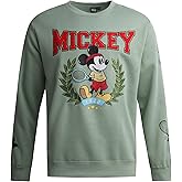 Disney Mickey Mouse Mens Graphic Hoodies - Cozy Fleece Pullover Crewneck Graphic Sweatshirt, Cute Novelty Sweatshirts for Men