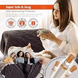 Warmer Luxury Heated Throw Blanket 200x180 cm Digital Timer 9 Heat Settings view 6