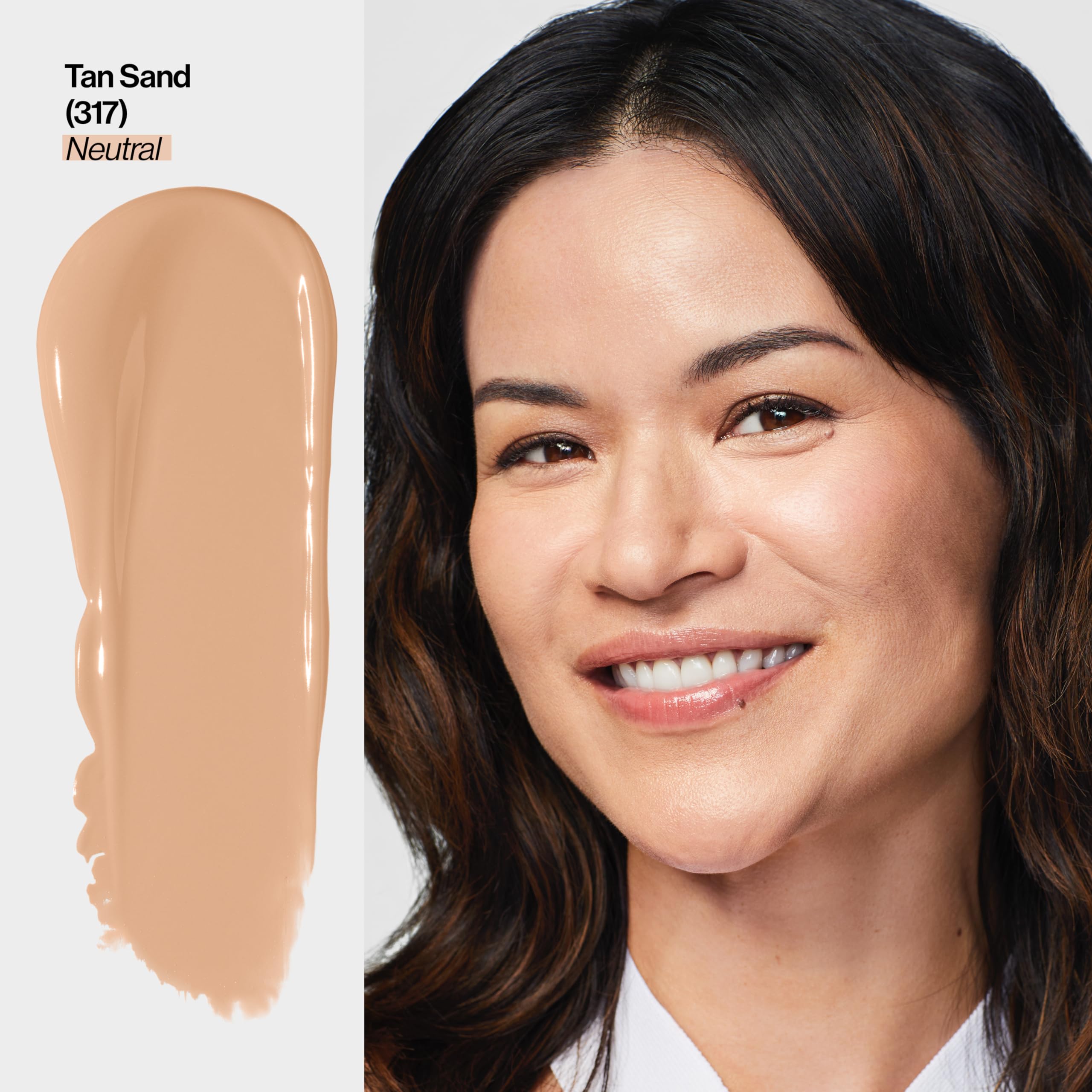 REVLON Illuminance Tinted Serum, Triple Hyaluronic Acid, Evens Out Skin Tone Over Time and Hydrates All Day, SPF 15, 317 Tan Sand, 0.94 fl oz.
