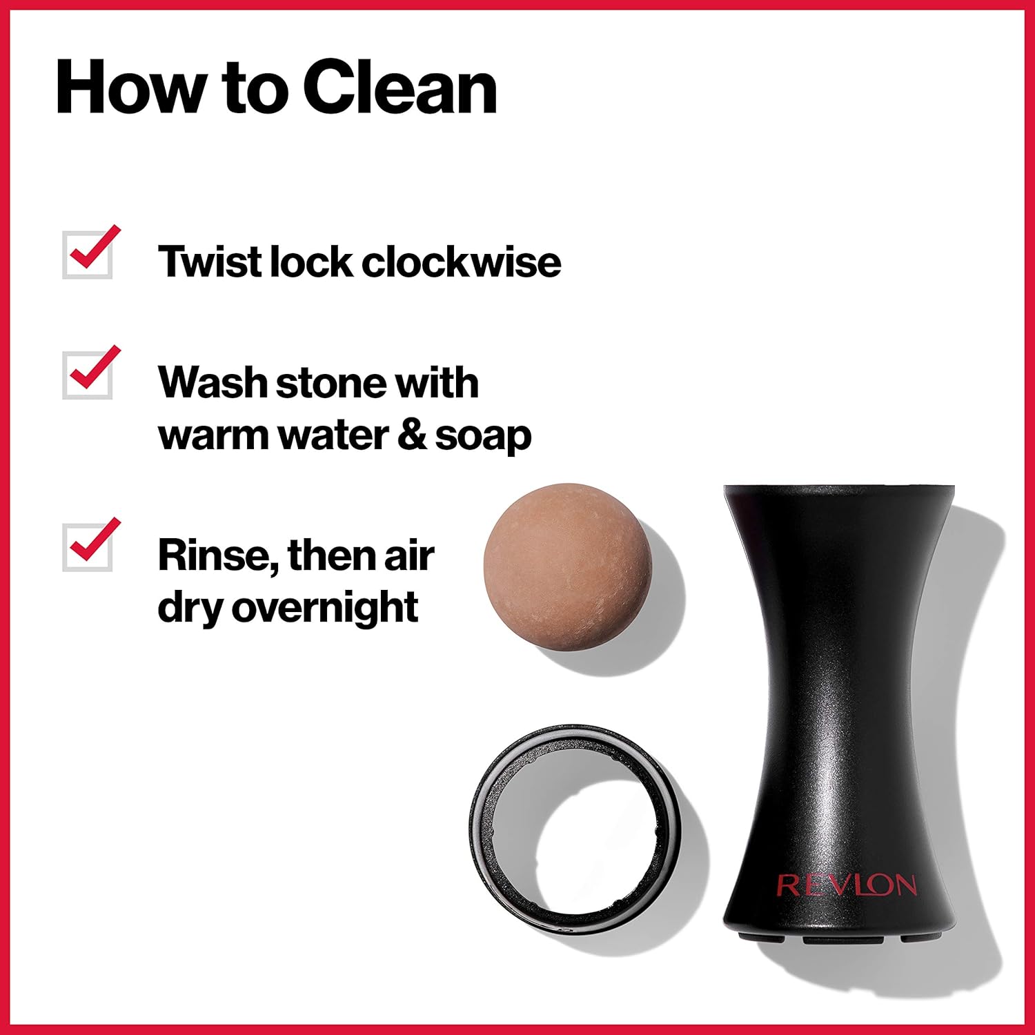 REVLON Oil-Absorbing Volcanic Face Roller, Reusable Facial Skincare Tool for At-Home or On-the-Go Mini Massage: Beauty