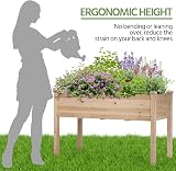 Yaheetech Raised Garden Bed Fir Wood 120.5x59x76cm Elevated Planter Box view 8