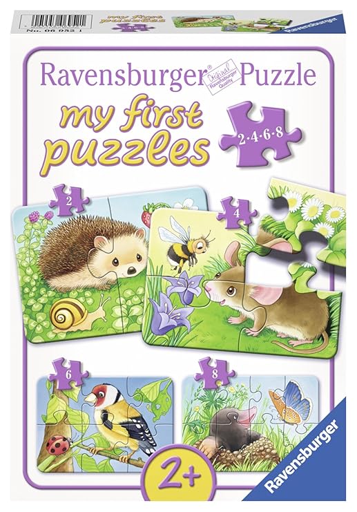 Ravensburger 06952 Süße Gartenbewohner, 2,4,6,8 Teile