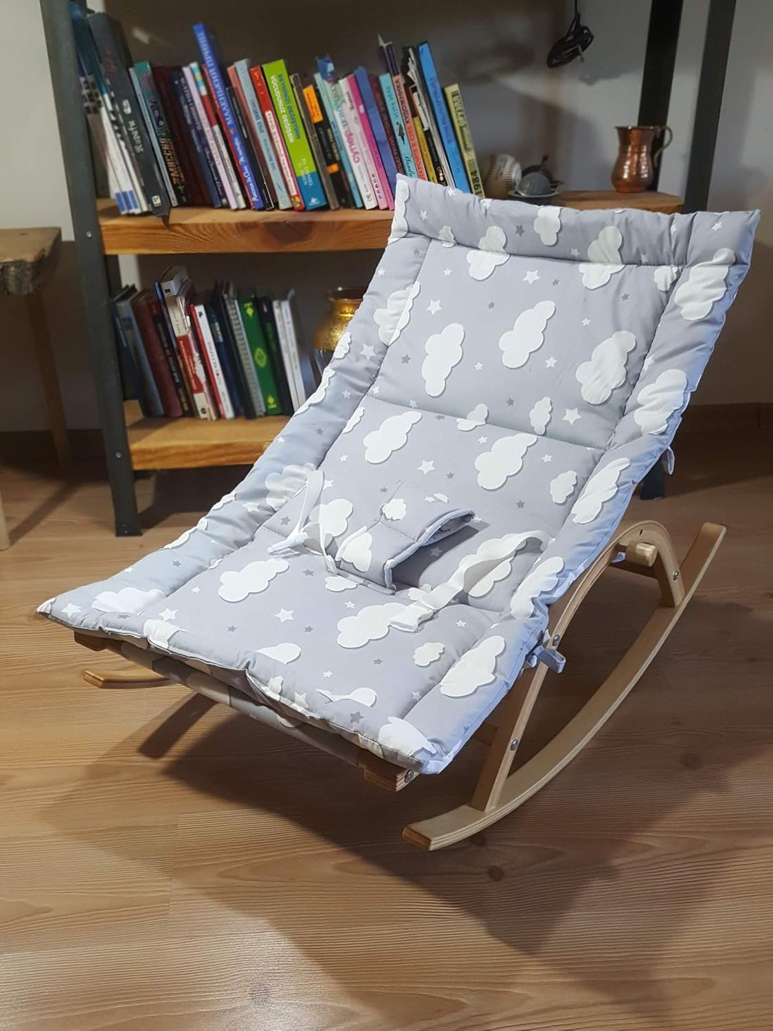 wooden baby lounger