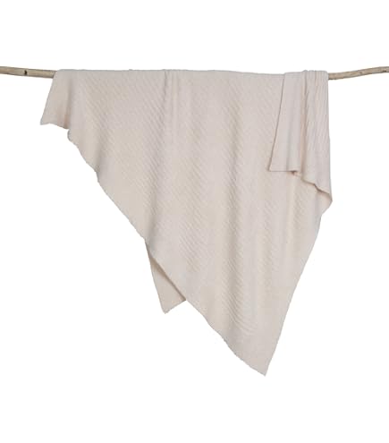 Barefoot Dreams Babydecke Waffel – Smokey Blue, One Size, 75% Polyester, 25% Nylon