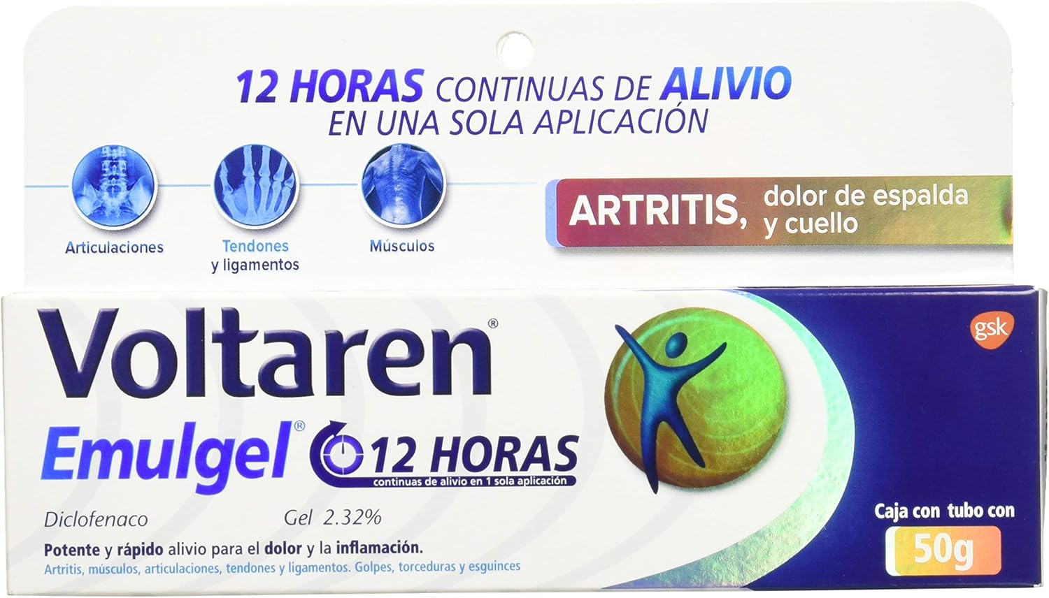 Voltaren EmulGel 12 h, 50 g Salud, Belleza y Cuidado Personal