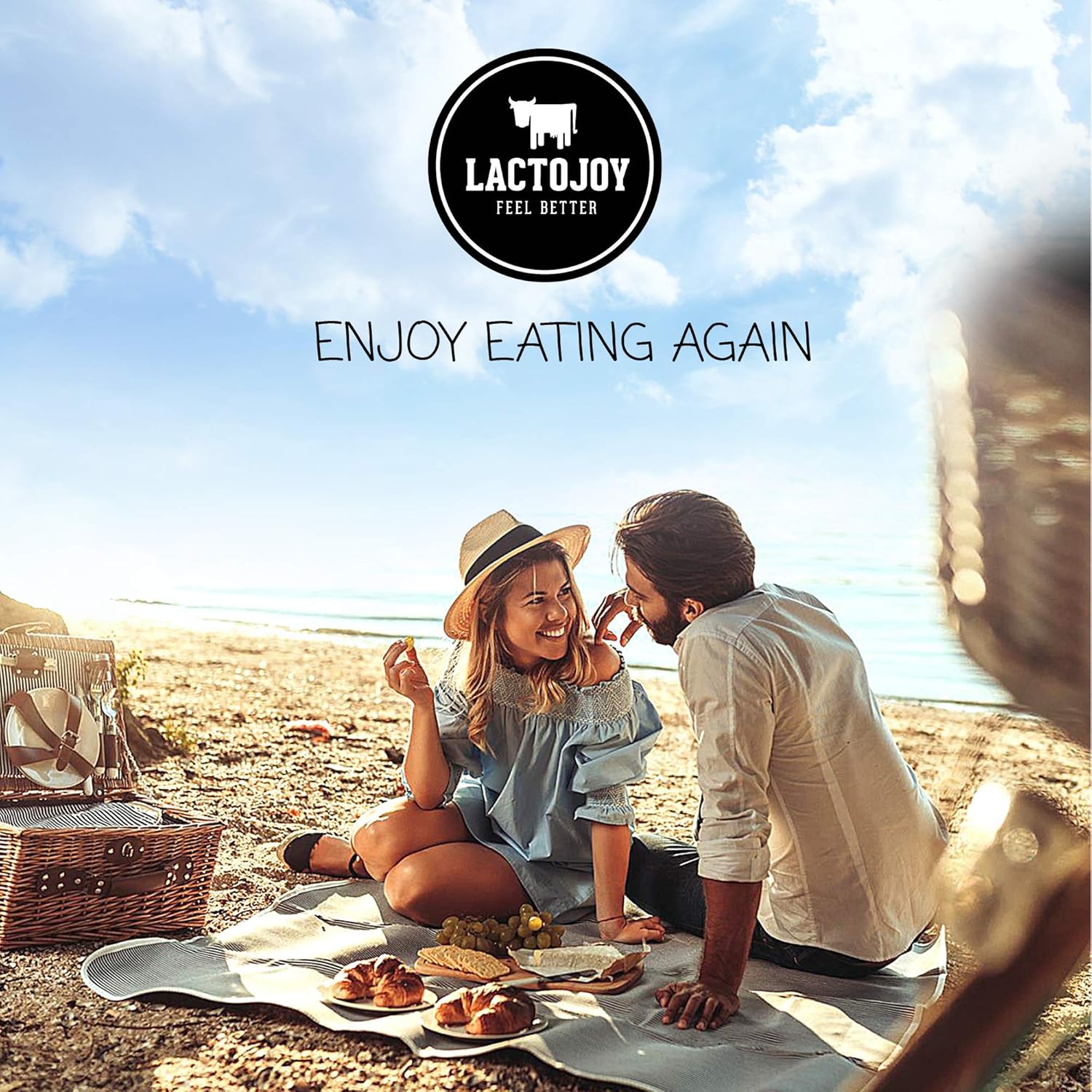 LactoJoy Lactase Tablets | Helps with Lactose Intolerance | Contains 2 x 80 Pcs of Extra-Strength Dose (14,500 FCC) Lactase Enzyme Tablets | 100% Vegan | Supports Lactose Digestion | Chemical Free: Health & Personal Care