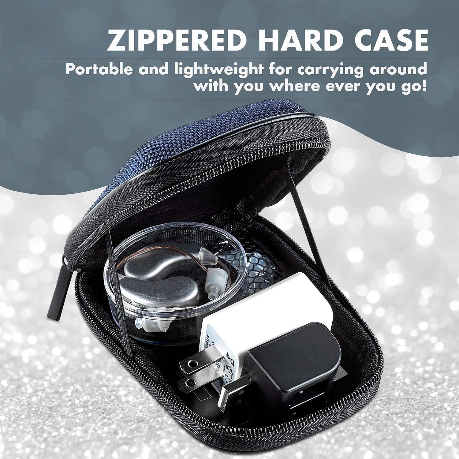 Rechargeable Digital Sound Enhancers, Pair with USB Charging Dock - Image 4