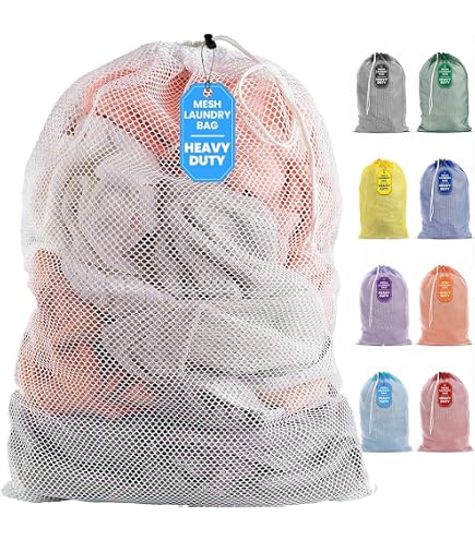Lot De 15 Sacs En Filet Noir Avec Cordon De Serrage – 20x15 Cm, Rangement Et Voyage