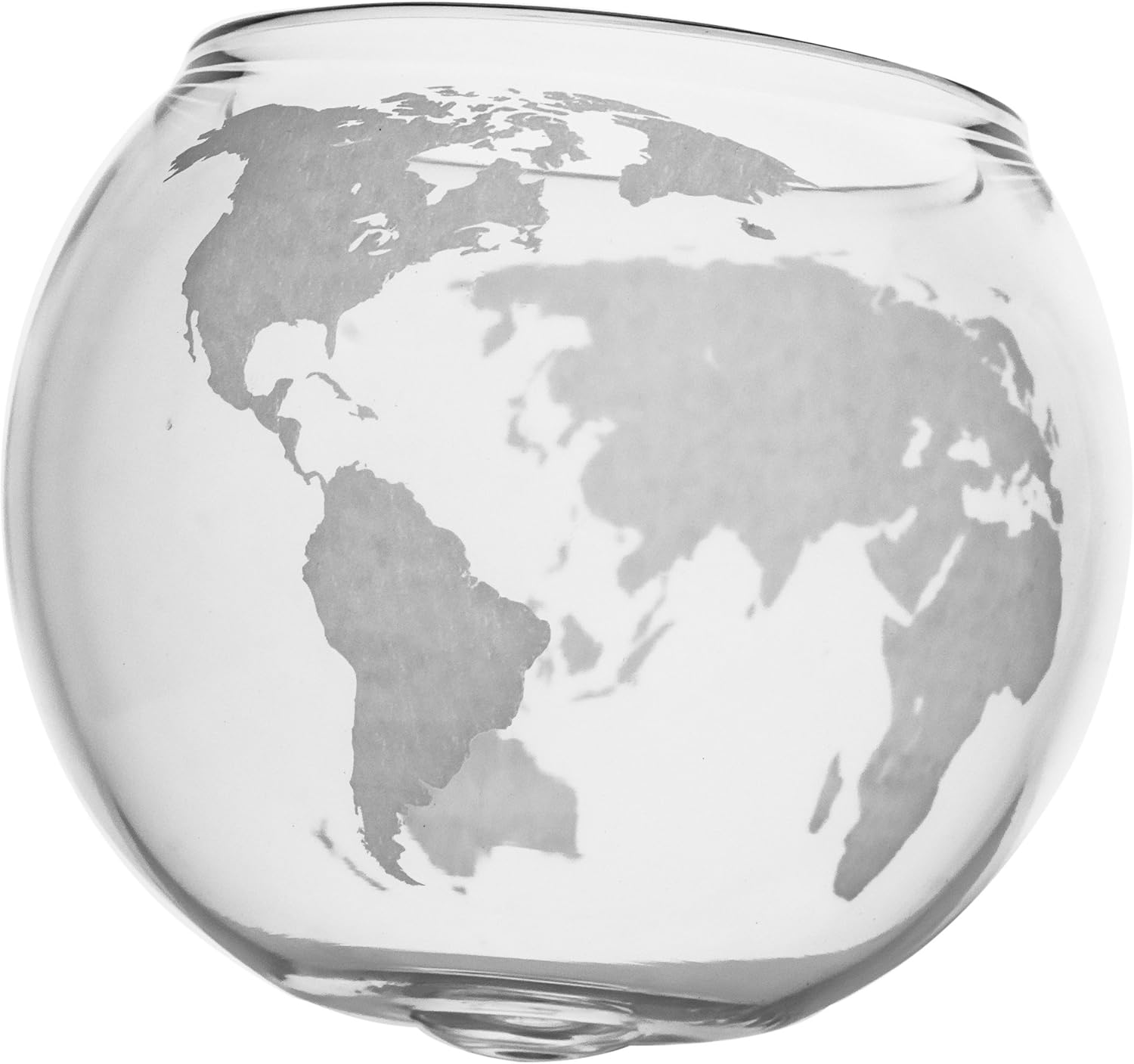 Etched Globe Whiskey Glasses -Rocks Glass for Rum, Tequila, Scotch, Glasses- Whiskey Gifts - 10oz Cocktail or Old Fashioned Glass (Set of 2) - Unique Bar Decor & Bourbon Gifts from Prestige Decanters