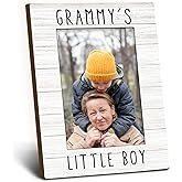 Foyoulame Grammy Gifts Picture Frame 4x6, Grammy Wooden Picture Frame, Christmas Mothers Day Birthday Gifts for Grammie from Grandson, Grammy's Little Boy Decorative Photo Frames for Table Desk Decor