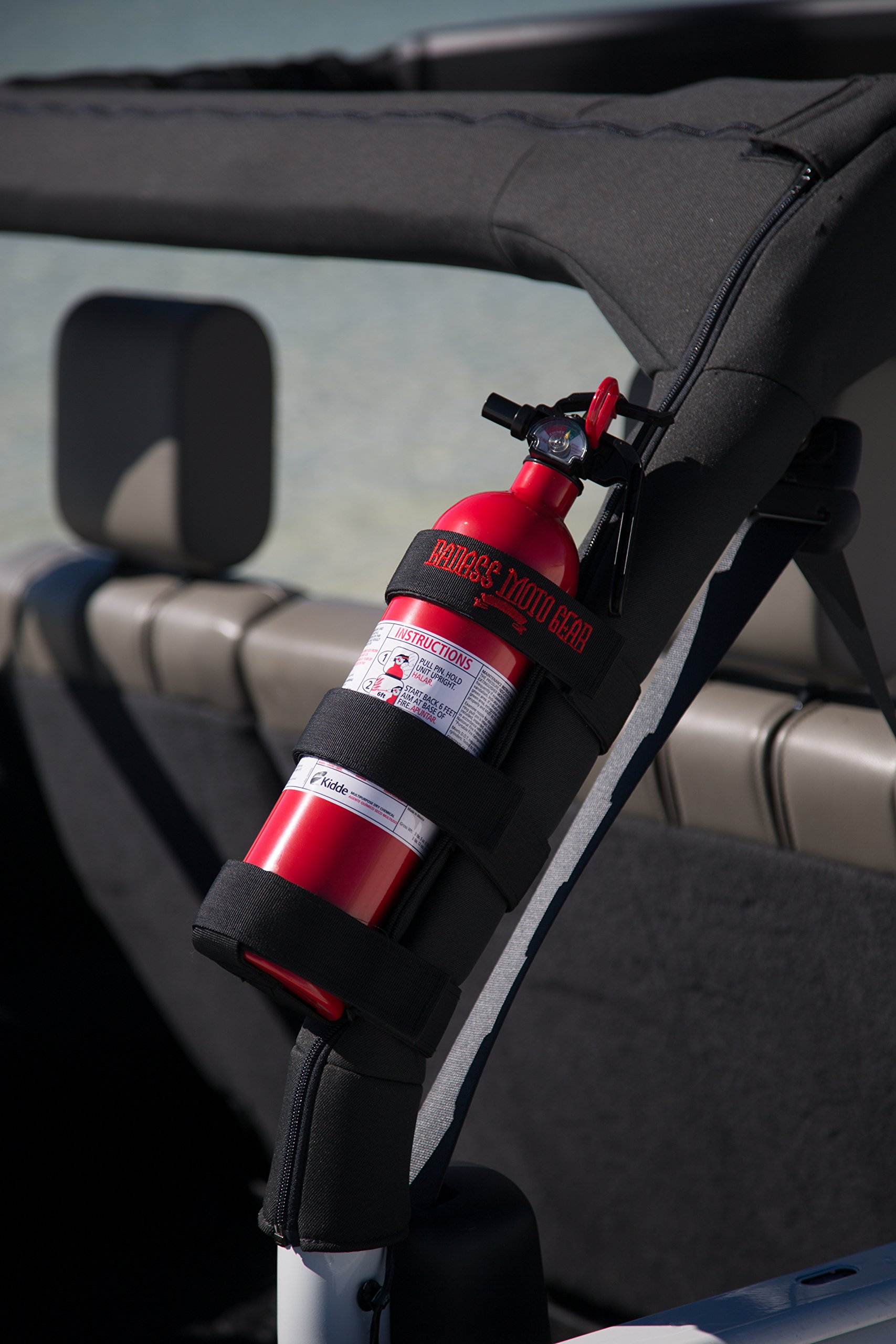 Badass Moto Jeep Fire Extinguisher Mount For Roll Bars Adjustable