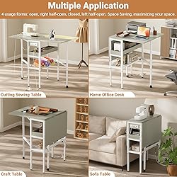 Besiost Folding Sewing Cutting Table with Charging