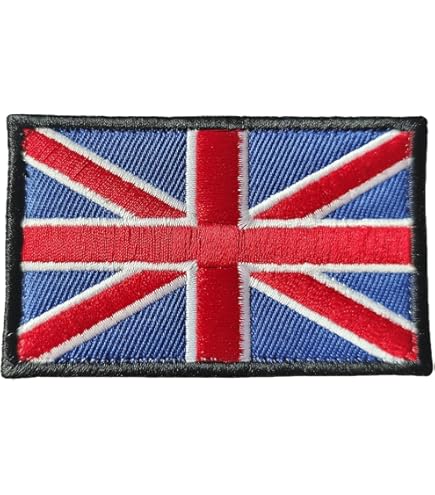 TOPPATCH SAS UK Union Jack National Flag Bestickte Aufnäher Set SWAT