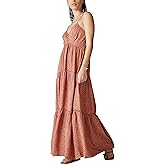 Lucky Brand Women's Paisley Tiered Maxi Dress