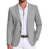 COOFANDY Mens Casual Blazer Knit Sport Coat Lightweight Two Button Suit Jacket