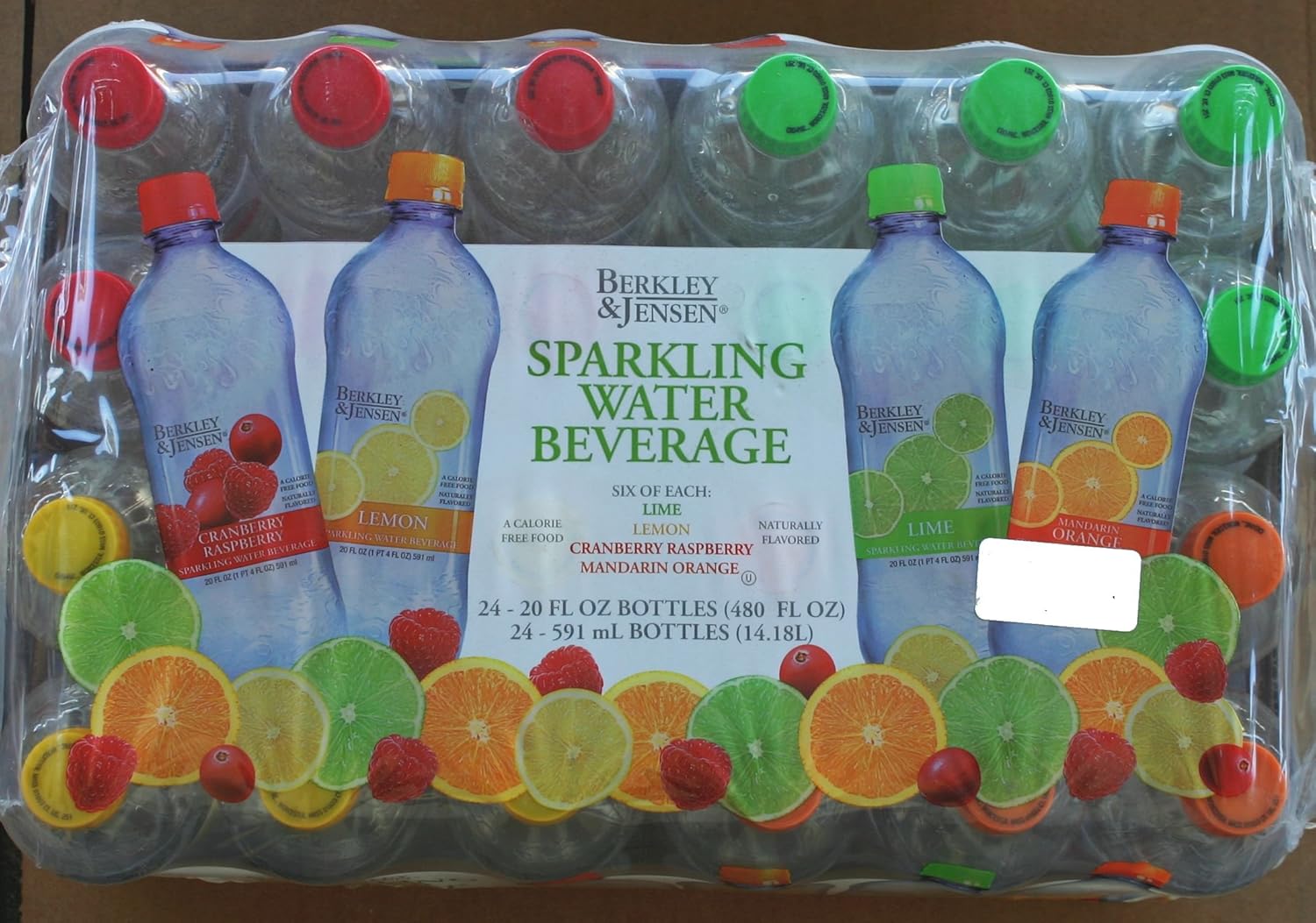 Berkley & Jensen Sparking Water Beverage 24 pack 20 oz