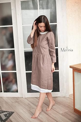 white linen dress amazon