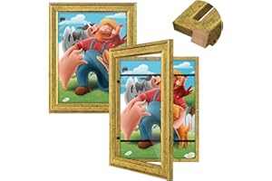 GULETHUN Kids Artwork Frames Changeable, [2Pack] [Solid Wood] Kids Art Frame, 8.5x11" Front Opening Artwork Display Storage Frame for Wall, Holds 150Pcs, for 3D Art, Crafts, Children Drawings, Hanging Art,