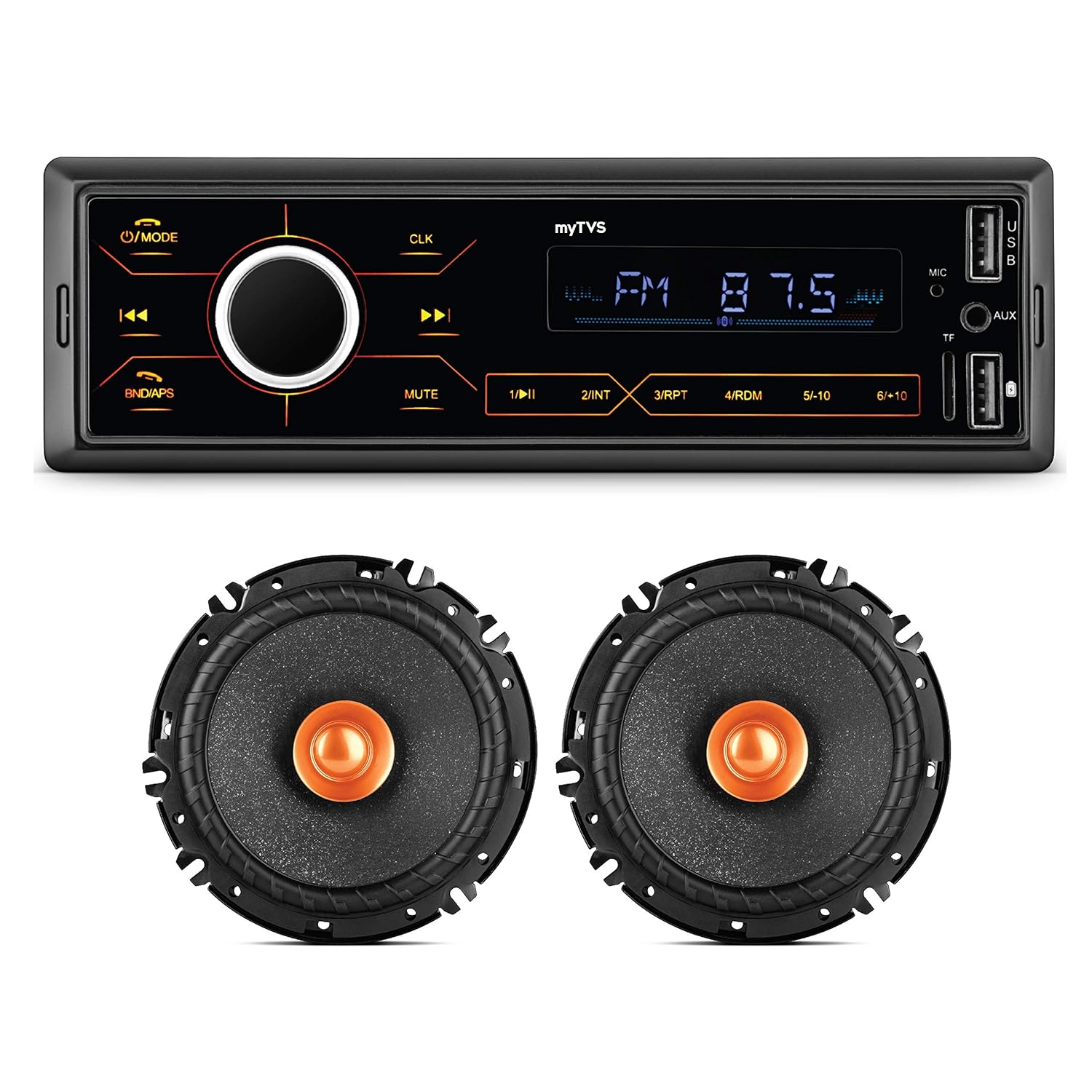 myTVS MPT1 Touch Screen Single Din Car Stereo Media MP3 Music Player