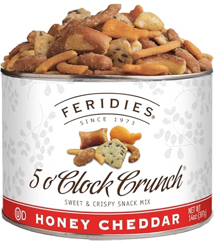 Amazon.com: FERIDIES Honey Cheddar 5 O'Clock Crunch Gourmet Sweet