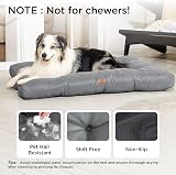 Bedsure Large XXL Washable Dog Bed 120x90x10cm Grey Oxford Fabric view 2