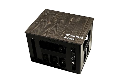 Geschenkidee Geburtstagsgeschenk Bierkastensitz Bierkistensitz Sitzauflage Bierkiste Bierkasten Sitz Hocker Holz Handmade Hip