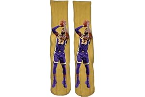 Forever Fanatics James 23 Kids Basketball Socks for Fans Purple Basketball Socks