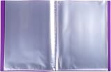 Exacompta Semi-Rigid PP Display Book A4 80 Views Purple 500µm 40 Pockets view 2